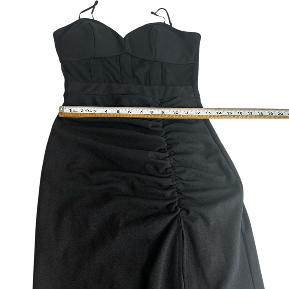 Windsor Black Dress with Sheer Accents, Evening gown, Sweetheart neckline SZ S - Picture 8 of 16